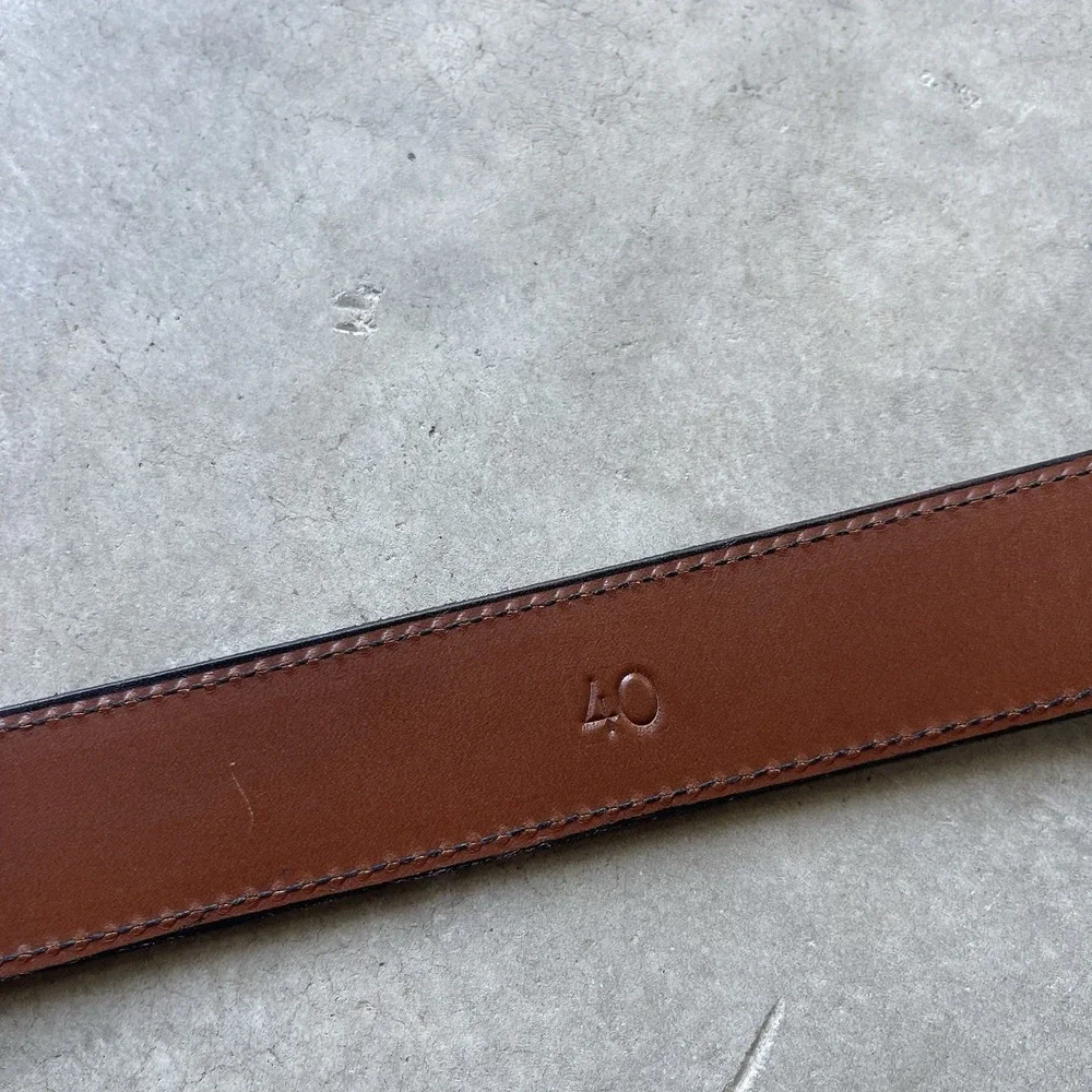 Vintage Genuine Alligator Leather Belt Black Exotic Leather 40 Made In USA